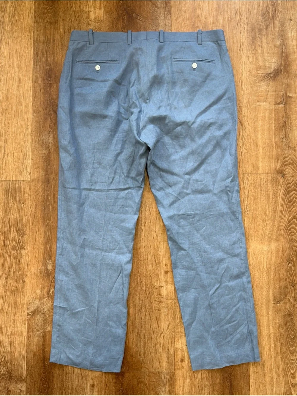 Lauren Ralph Lauren 100% Linen Pants Trousers Men's 38x30 Blue Classic Slack